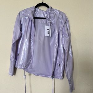 Zyia Active Lilac Shine Bomber Jacket size small